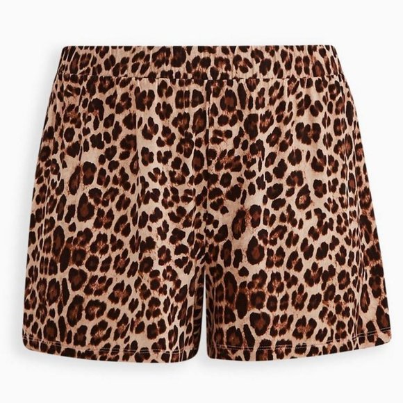 ❤️NWT VINTAGE TORRID LEOPARD ANIMAL PRINT SUPER SOFT SLEEP SHORT - PLUS SIZE - Picture 9 of 11